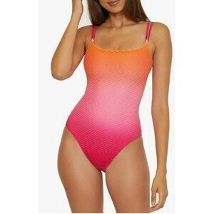 Trina Turk $198 Ombre Knit Sun Opal One Piece Swimsuit Bathing Suit NWT Sz 6